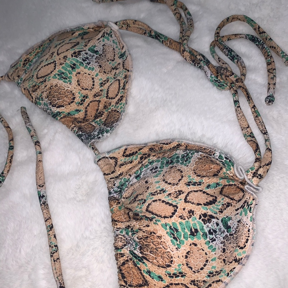 🐍 Brazilian snake skin pattern 2 piece bikini